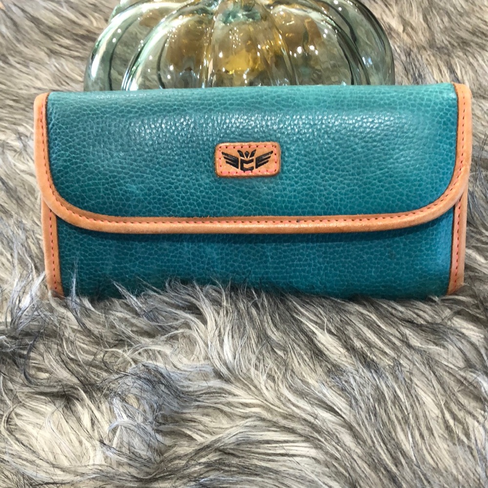Teal and Orange Wallet